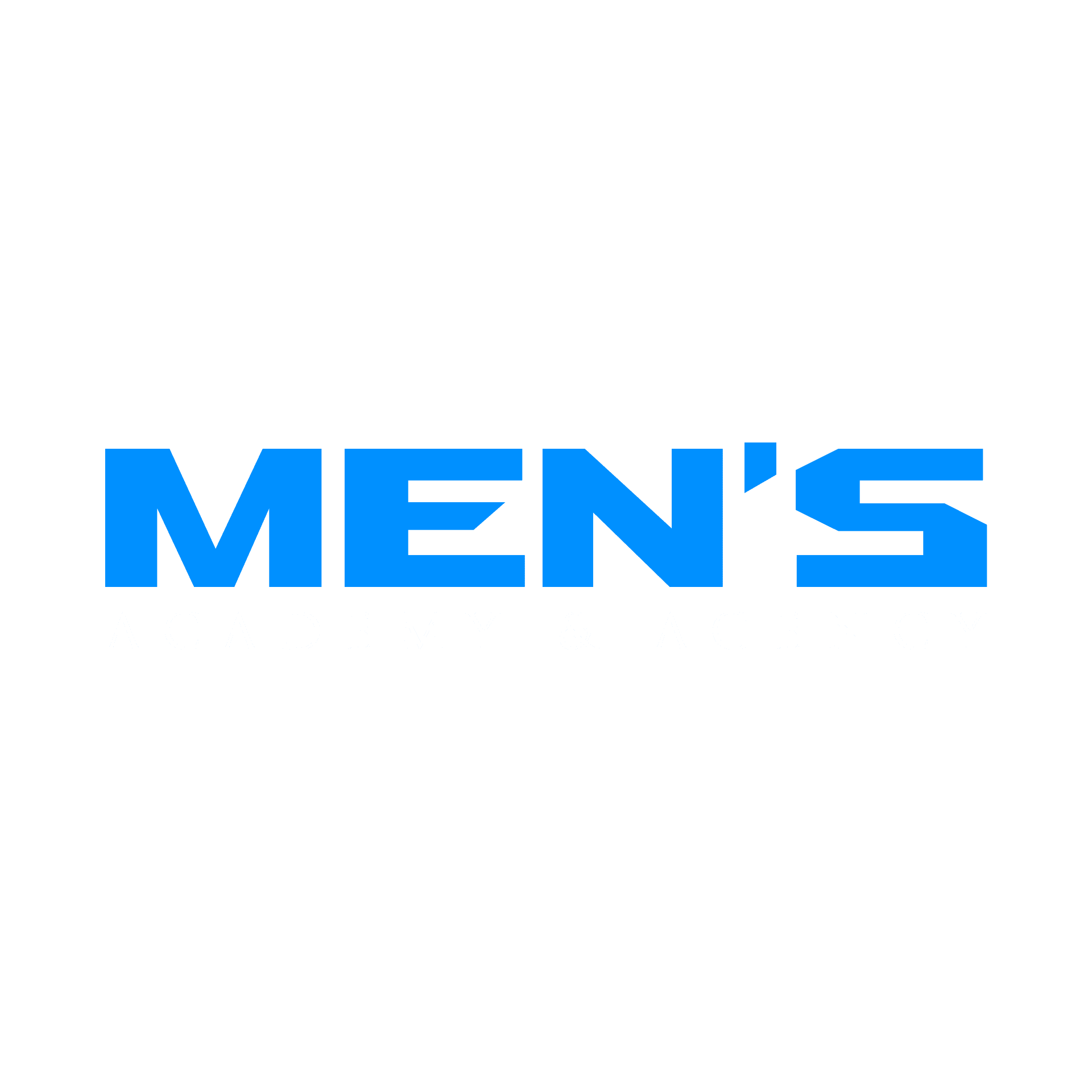 Logo azul y blanco Mens